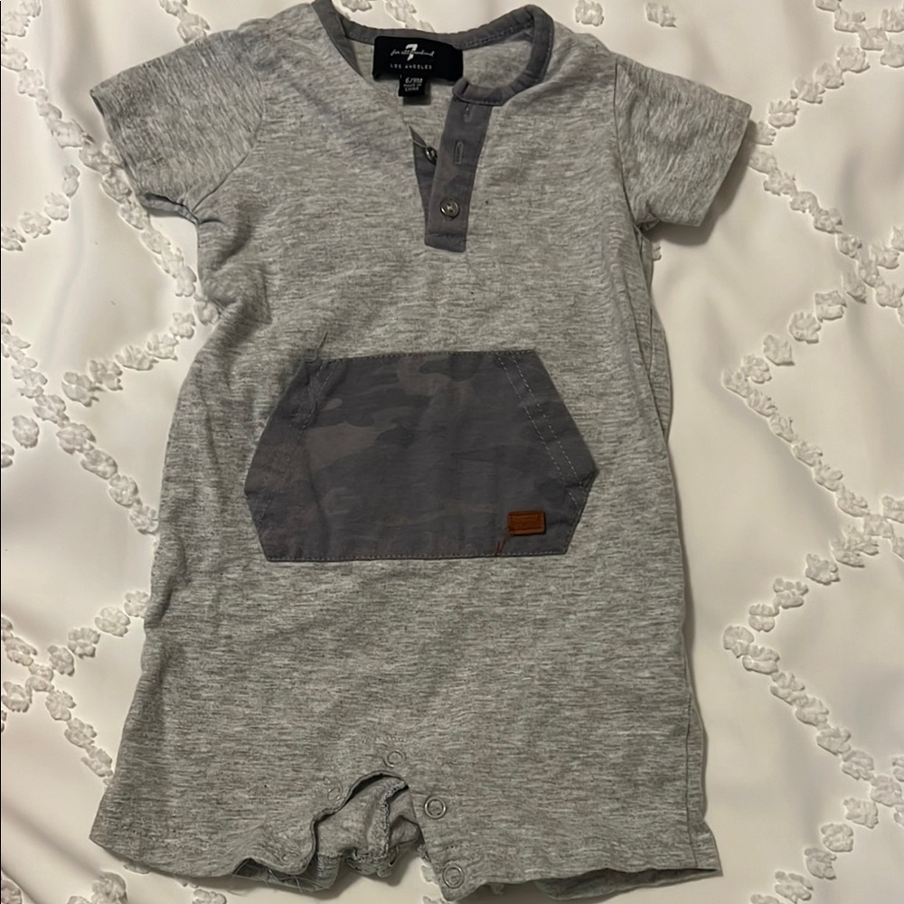 7 For All Mankind Gray One Piece